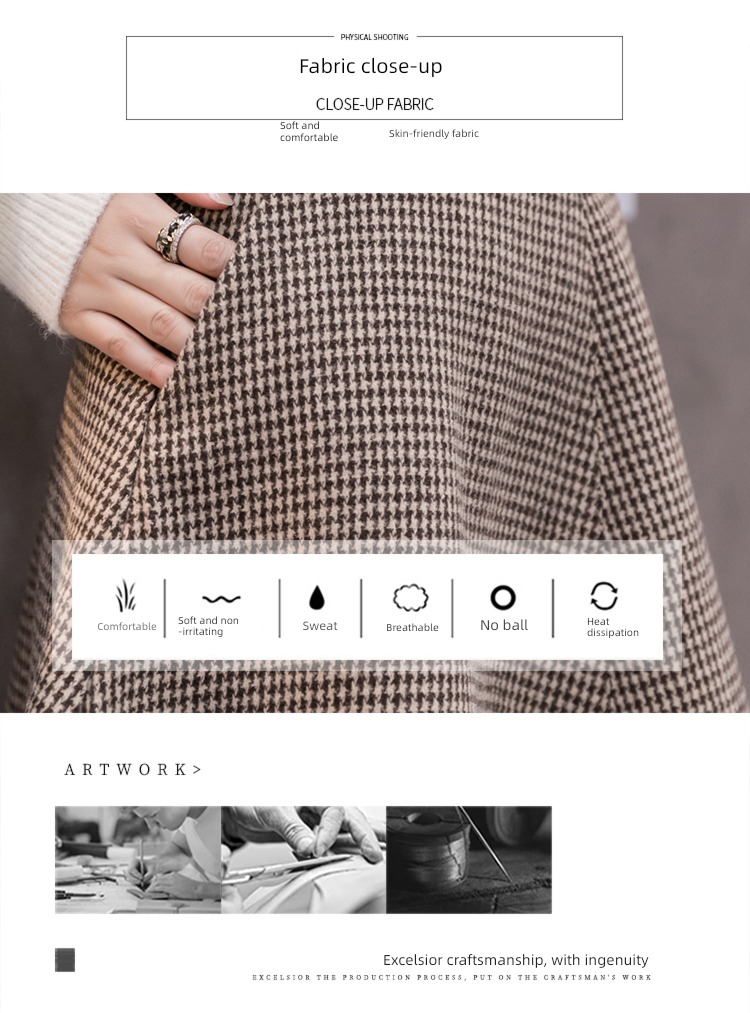 early autumn winter Big swing Wool Half body Women's wear Fluffy skirt
