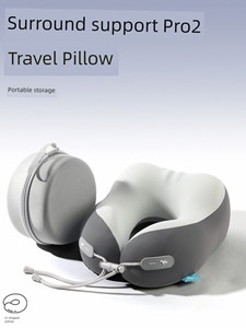 Travel U-Shaped Pillow Portable Memory Foam Neck Pillow Aircraft High-Speed Rail Cervical Pillow Sleep Neck Pillow U-Sha