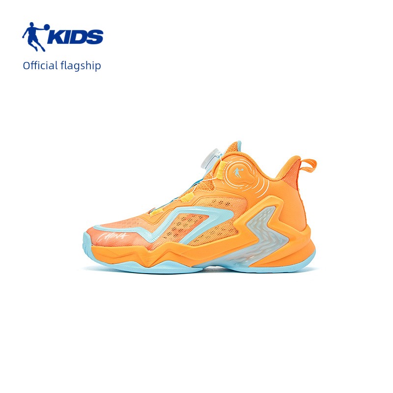 Jordan Boys' Basketball Shoes, Mesh Breathable, 2026 Summer New Model, Elementary School Students' Knob-Lock Combat Boots, Children's Sports Shoes — 2