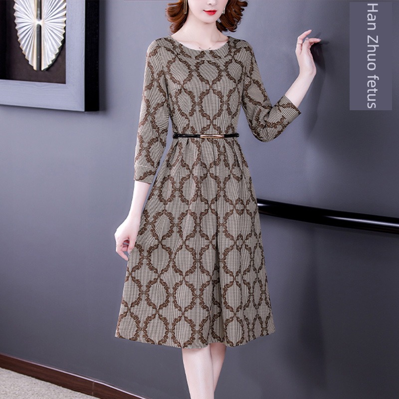 Little fragrance middle age temperament Foreign style international Dress