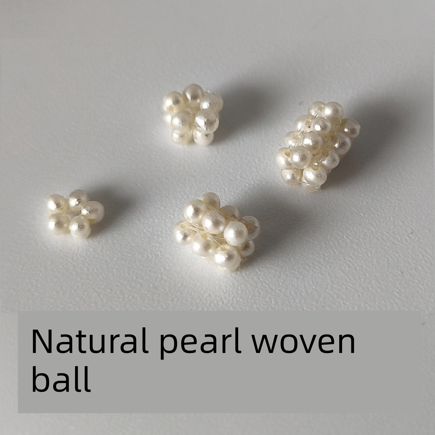 Cmmak09 Natural Pearl Handmade Beaded Flower Ball Weaving Ball Forbidden City Imperial Beads Eighteen-Bead Buddhist Prayer Beads Bracelet Accessories