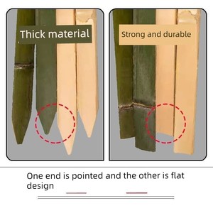 Construction Site Surveying and Mapping Bamboo Pile Markers, Bamboo Strips, Wooden Stakes, Bamboo Poles, Pointed Ground