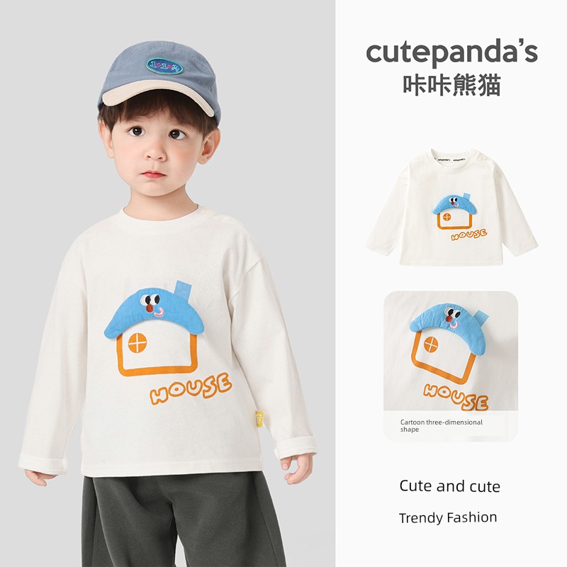 [Autumn T-Shirt Clearance] Boys' Long Sleeve Autumn Clothing, Girls' Baby Spring and Autumn Children's 2026 New Style Base Layer Top — 1
