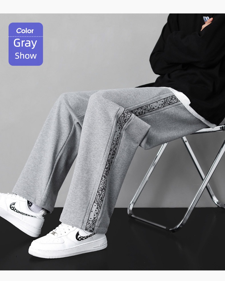 spring and autumn winter easy Broad leg teenagers motion sweatpants