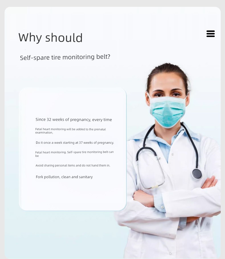 Fetal Heart Monitoring Belt for Pregnant Women Special Prenatal Examination Monitor Bandage Abdominal Belt General-Purpose Type Fetal Monitoring Belt 2 — 2