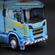 Maisdy 1/64 Scania R650 trailer head truck engineering vehicle static car model ornament collection