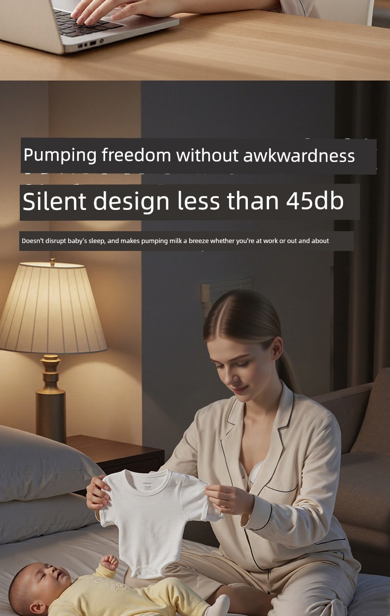 Justu Hands-Free Single and Double Electric Breast Pump, Silent Fully Automatic Milk Extractor, Wearable Portable Breast Pump — 11