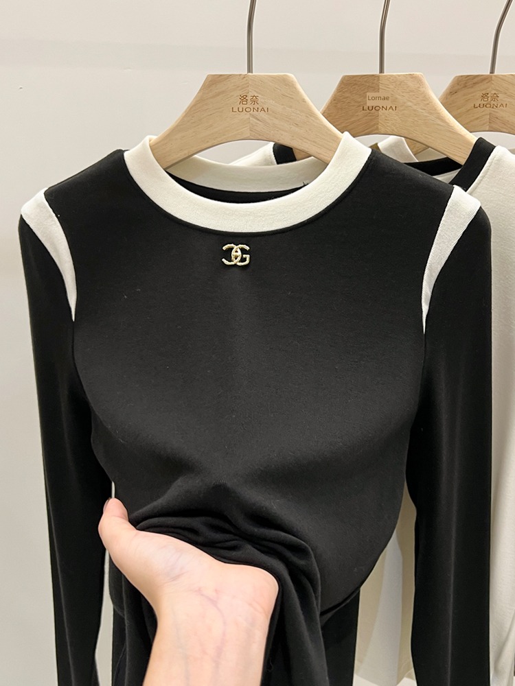 Autumn and winter thickening Advanced sense Self-cultivation Long sleeve Undershirt