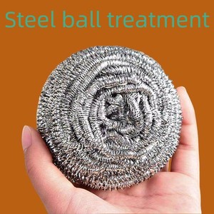 1 Bag of 4 Metal Steel Wool Balls, Stainless Steel Cleaning Balls for Removing Scale and Grease, Dishwashing Cleaning Ba