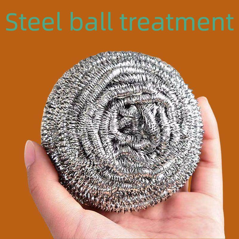 1 Bag of 4 Metal Steel Wool Balls, Stainless Steel Cleaning Balls for Removing Scale and Grease, Dishwashing Cleaning Balls, High Quality, Large Size