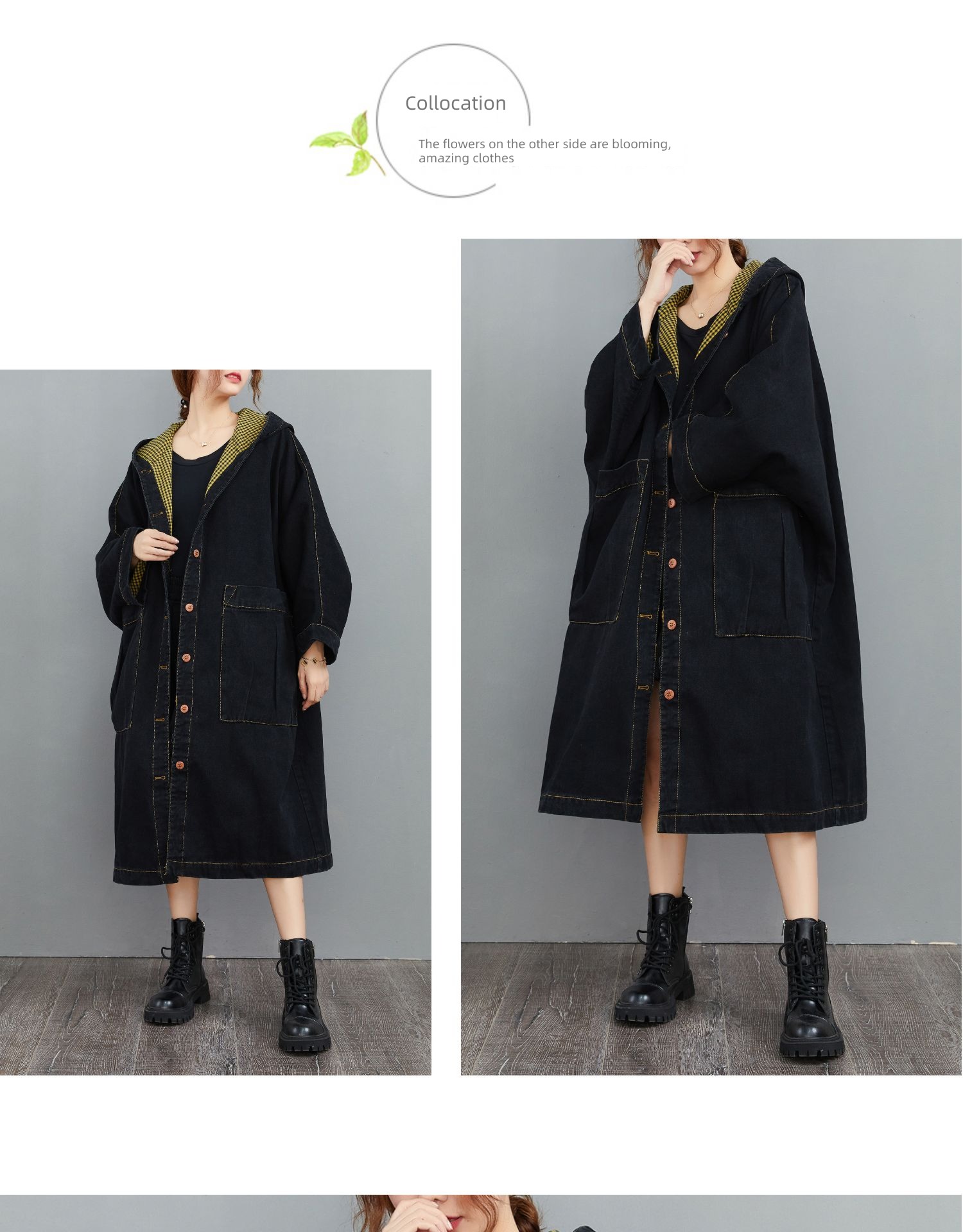 Hooded easy Casual and versatile Windbreaker chaqueta