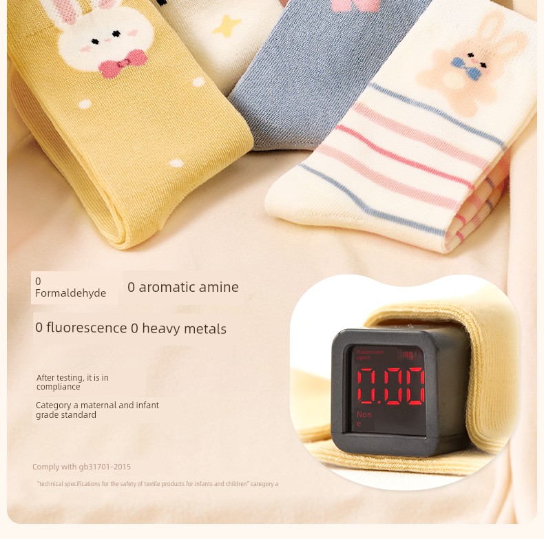 Children's Socks, Pure Cotton Socks, Girls' Baby Autumn Thin Breathable Long Socks, Little Girls' High Tube Autumn Cotton Socks, Kidsren's Socks — 19