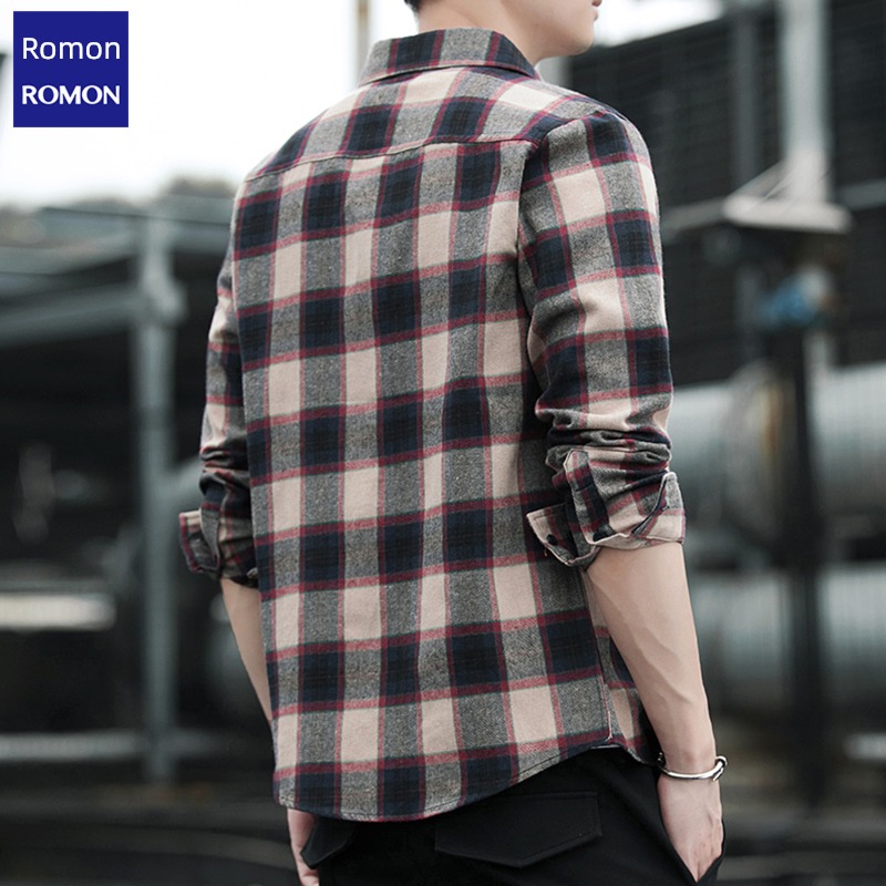 Romon trend easy solar system spring and autumn Long sleeve shirt