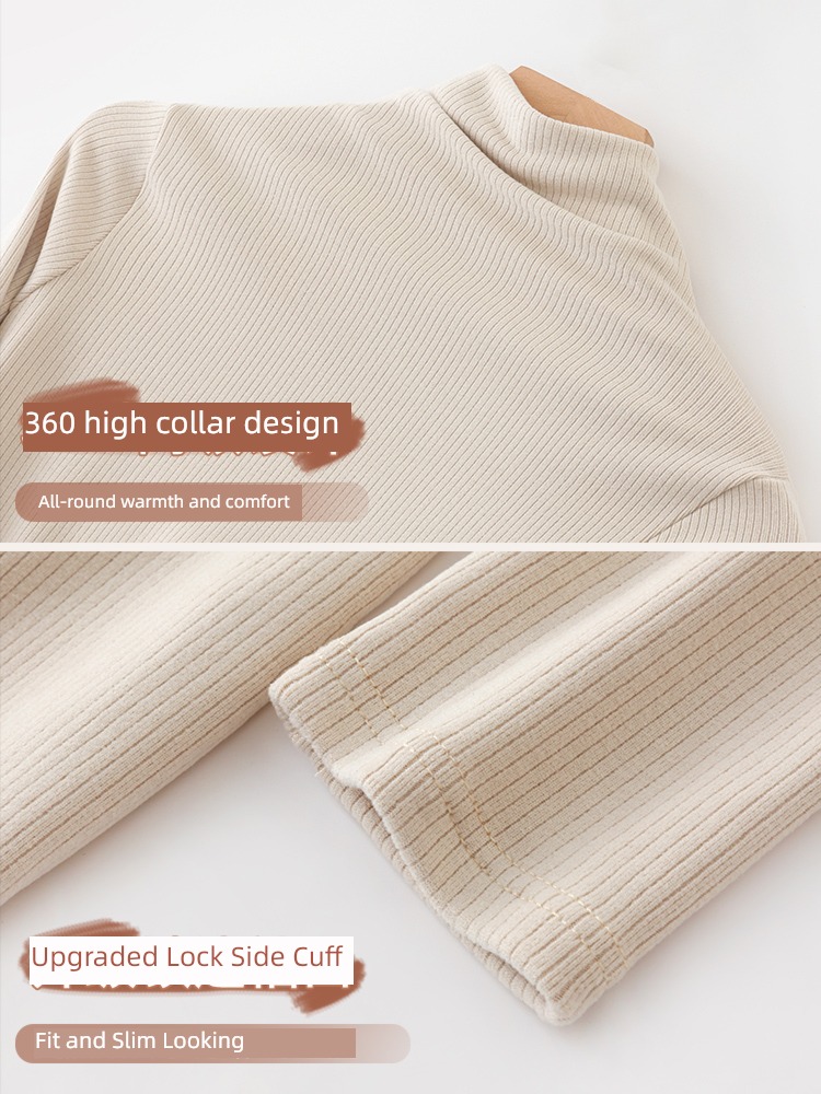 Undershirt female Autumn and winter Advanced sense 2022 new pattern Inner lap Long sleeve T-shirt High collar Well done! knitting Self-cultivation jacket