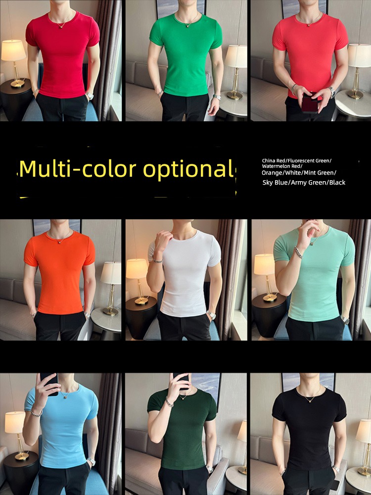 tide man pure cotton Undershirt The new Short sleeve T-shirt