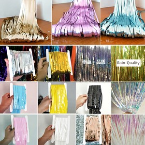 Birthday Stage Christmas Kindergarten Party Rain Silk Door Curtain