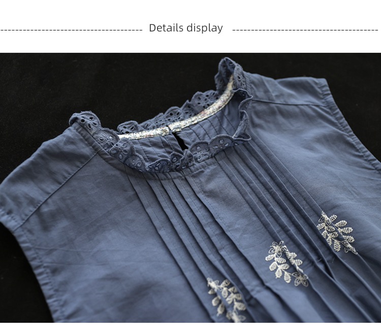 Dale Minority Design money vest Retro Embroidery Lace