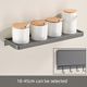 Gun grey wall-mounted folding kitchen storage rack hanging rod space aluminum hanger storage rack condiment rack no hole punch