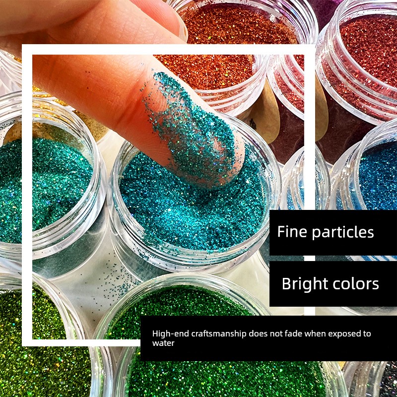 21 Colors of Glitter Powder, Gold Powder, Silver Powder, Cloisonné Enamel Painting DIY Handmade Materials, Brightening the Image, Gold Thread Glaze
