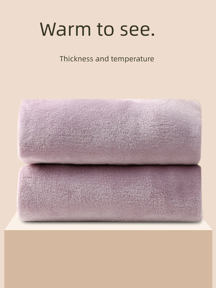Spring and Autumn thickening winter Flannel ma'am pajamas