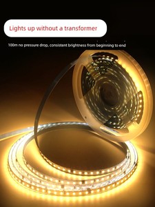 Ultra-Thin Bare Board Self-Adhesive Led Light Strip 220V Driver-Free Linear Light High Voltage 8mm Smd Aluminum Channel 