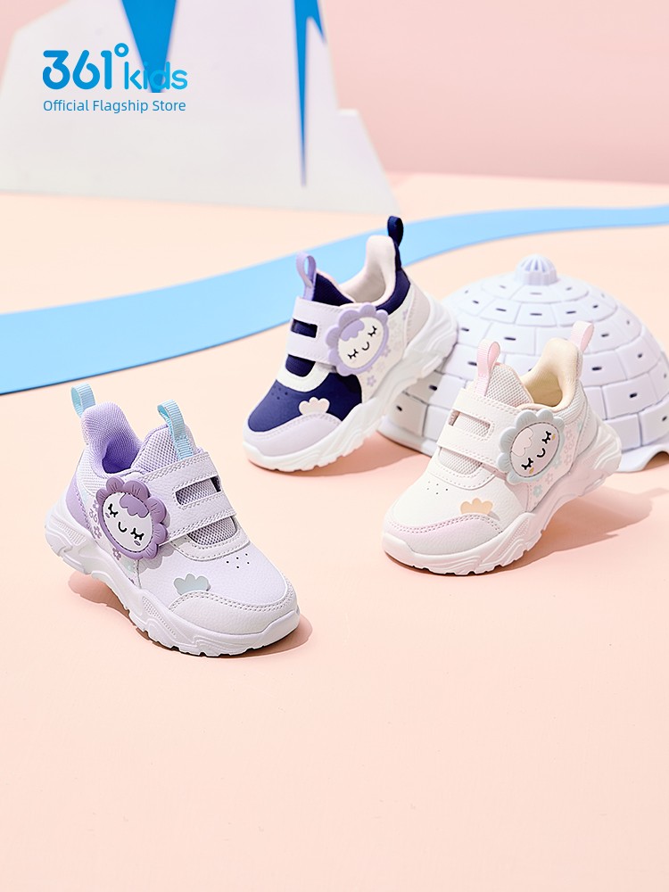 361 Degrees Children's Shoes for Girls, Toddler Shoes, Autumn New Model, Girls' Sports Shoes, Breathable Mesh Baby Shoes — 3