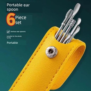 6-Piece Ear Cleaning Set for Adults, Household Ear Picking Tools, Spiral Ear Scoop Set, Luminous Earwax Removal Tool