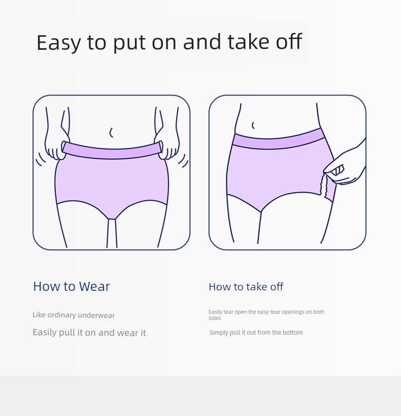 Zichu Silk Sleep Pants for Women, Leak-Proof during Menstruation, Maternity Sanitary Pants, Comfortable and Breathable Thin Style — 27
