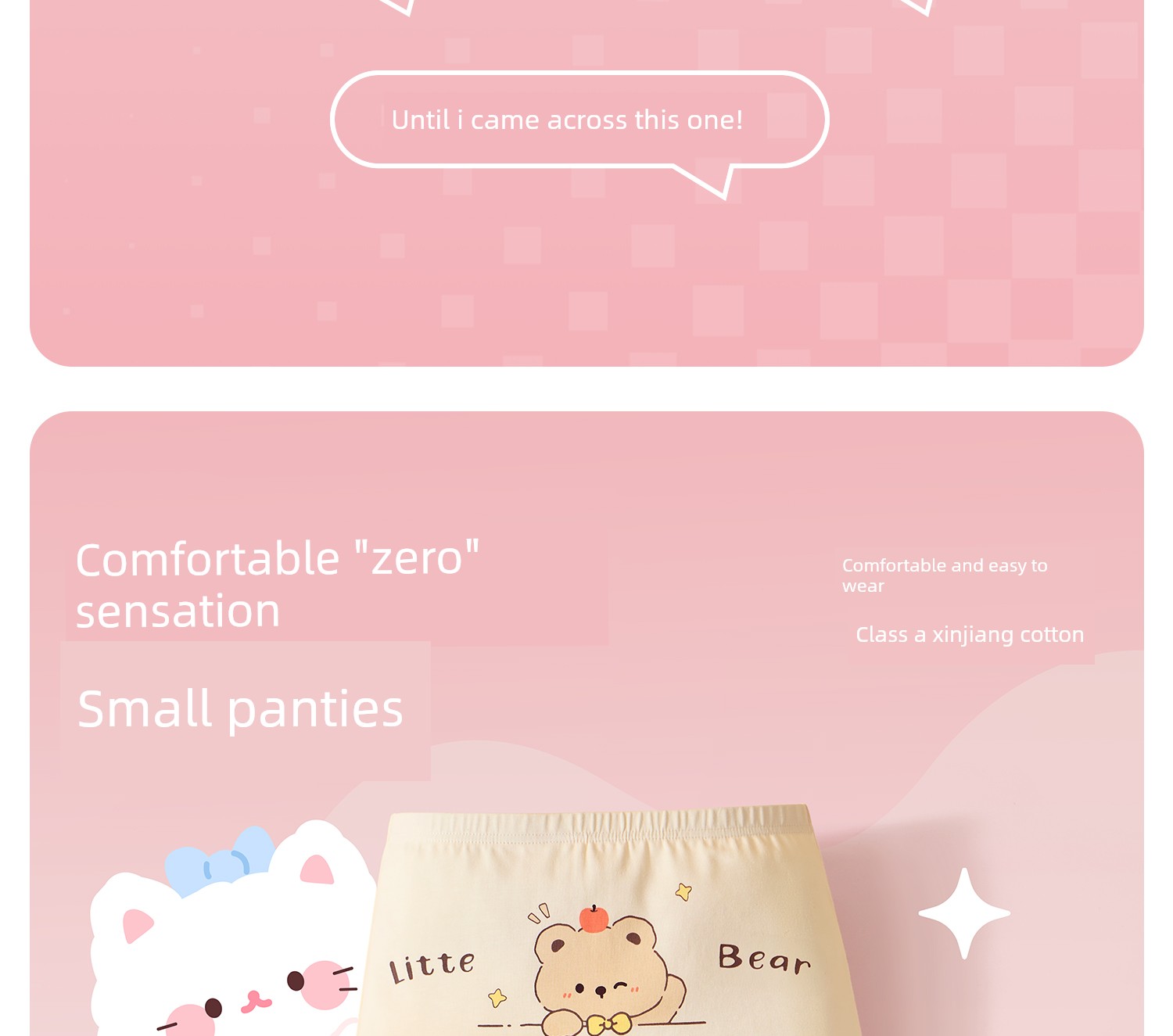 Children's Underwear for Girls, Pure Cotton, Class A, Baby-Sized, Full Flat Four-Corner Style, Suitable for Medium and Large Kids, Does Not Pinch the — 6