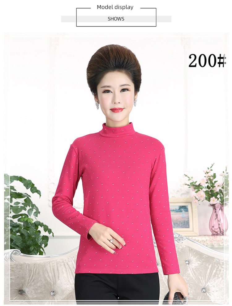ma'am Cotton printing jacket Long sleeve Undershirt T-shirt