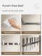 Kitchen knife holder storage rack stainless steel hole-free wall hanging knife seat storage rack insert knife household placement kitchen knife rack