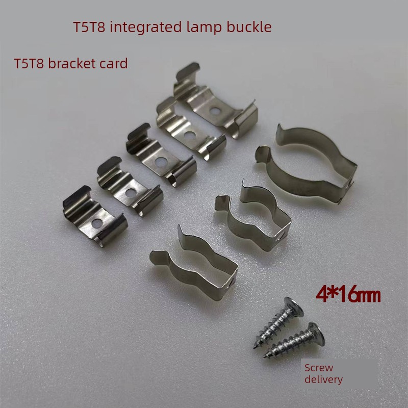 T4t5t8 Fluorescent Fixture Installation Card Led Integrated Fluorescent Lamp Buckle Fixing Clip Lighting Accessories Lamp Clip