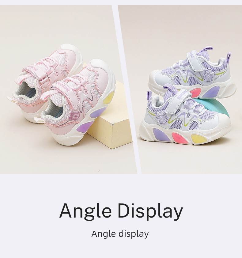 Babudou Children's Shoes, Girls' Shoes, 2026 New Autumn Model, Light-Up Shoes for 1 to 3 Years Old, Baby Light-Up Toddler Shoes — 12