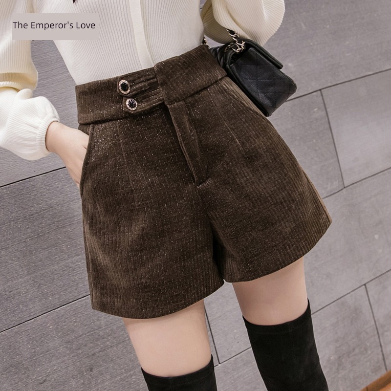 Velvet Autumn and winter clothes Show thin Versatile Wear out Boots and trousers