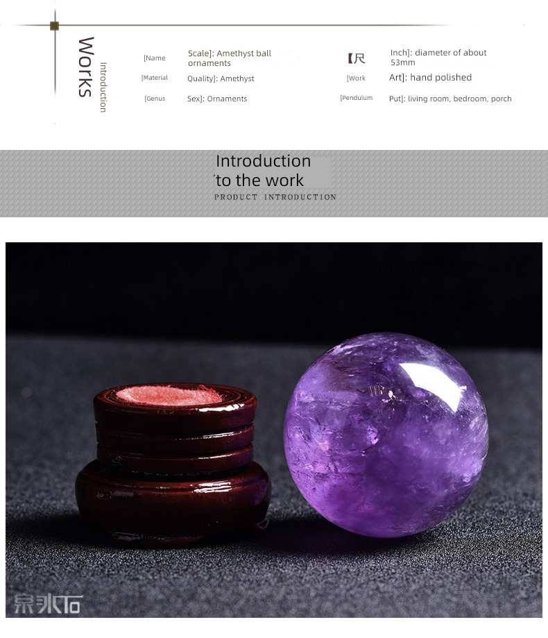 a decoration Uruguay Raw ore the seven stars which form the chariot of the Great Bear newly-married Amethyst ball