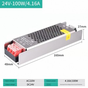 LED Lamp with Transformer Ultrathin Switching Power Supply 220V to 12v24v48v Light Bar Linear Lamp Constant Voltage Adap