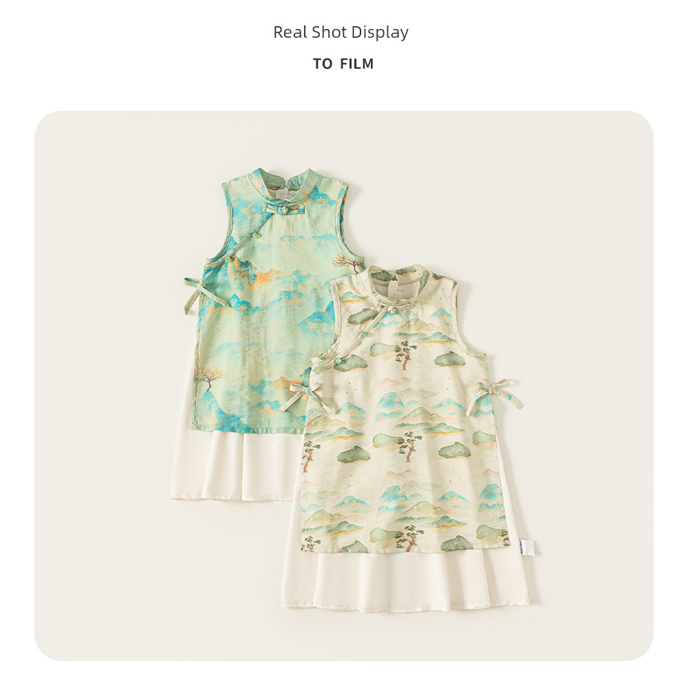 Summer New Chinese Style Kids' Skirt Western Style Baby Girl Han Dynasty — 35