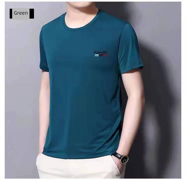 man Quick drying motion run T-shirt train Short sleeve