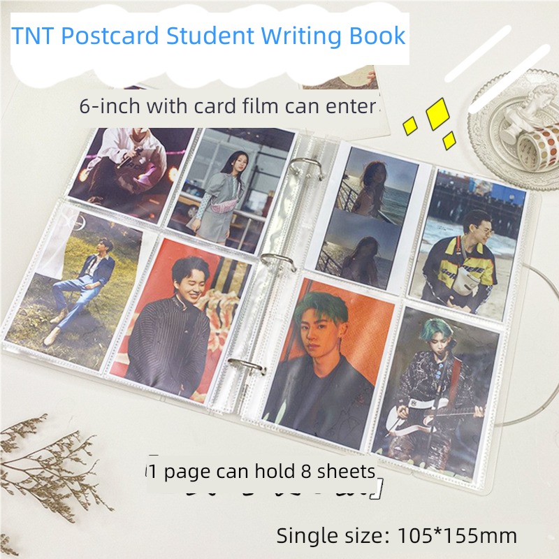 Li Fei Card book 6 inch Postcard Writing from scratch Register 3 inches Album Small card high-capacity Inside page Collection Polaroid