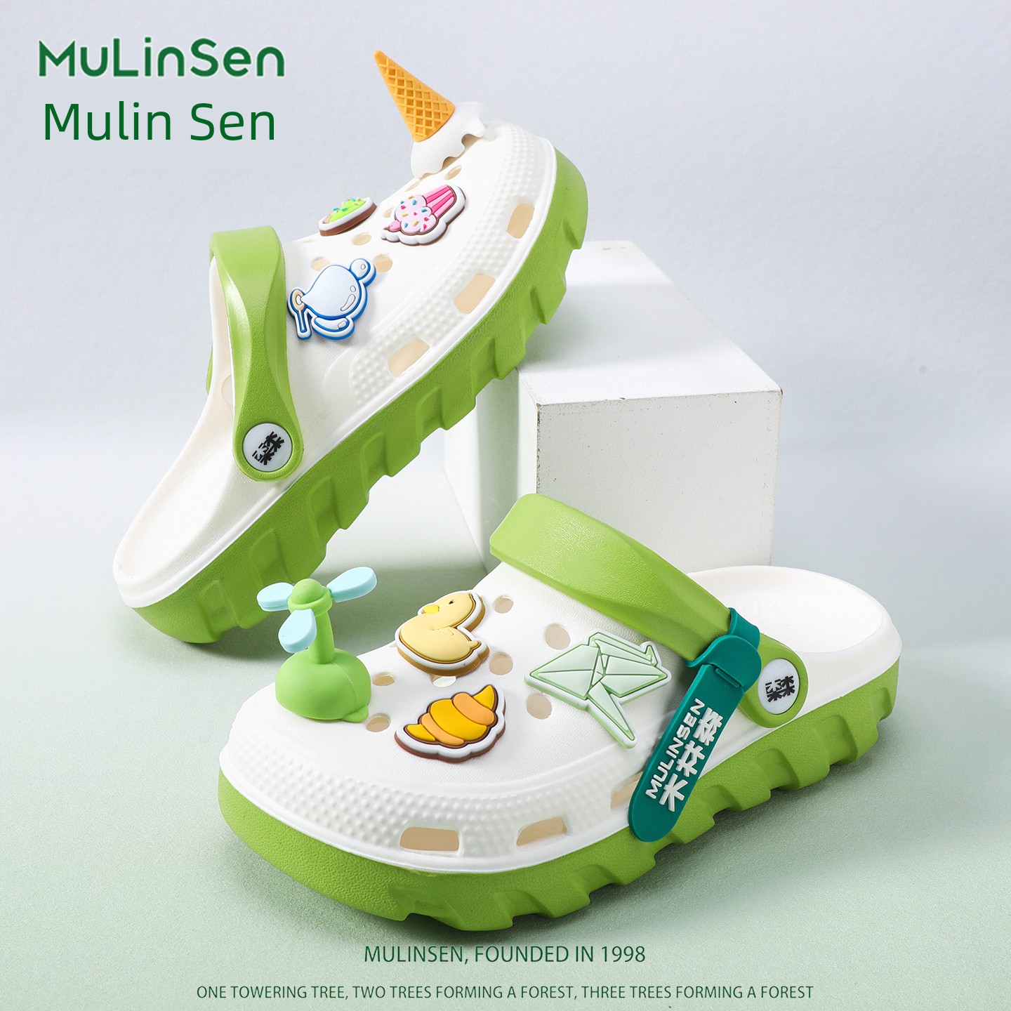 Mulinsen Children's Clogs for Boys, 2026 New Summer Model, Boys' Slippers, Non-Slip, Silent, for Older Children, with a Soft Stepping Feel — 1