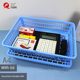 10-pack file frame accounting financial voucher storage basket bill basket office desk file blue plastic box multi-functional sorting data basket desktop supplies official documents basket a4 storage rack frame