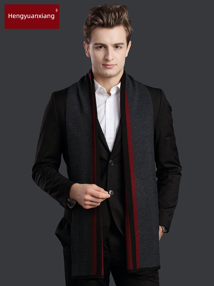 hyz  wool man Autumn and winter business affairs scarf