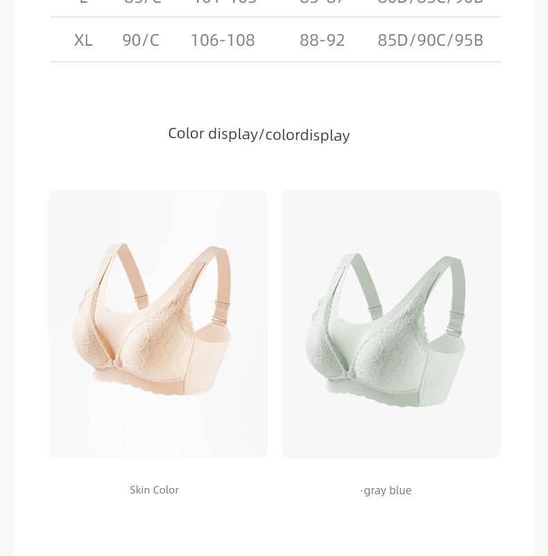 [Clearance] 129.9 Choose Any 2 Pieces October Crystal Maternity Nursing Bra Plus Size Breathable Postpartum Bra — 48