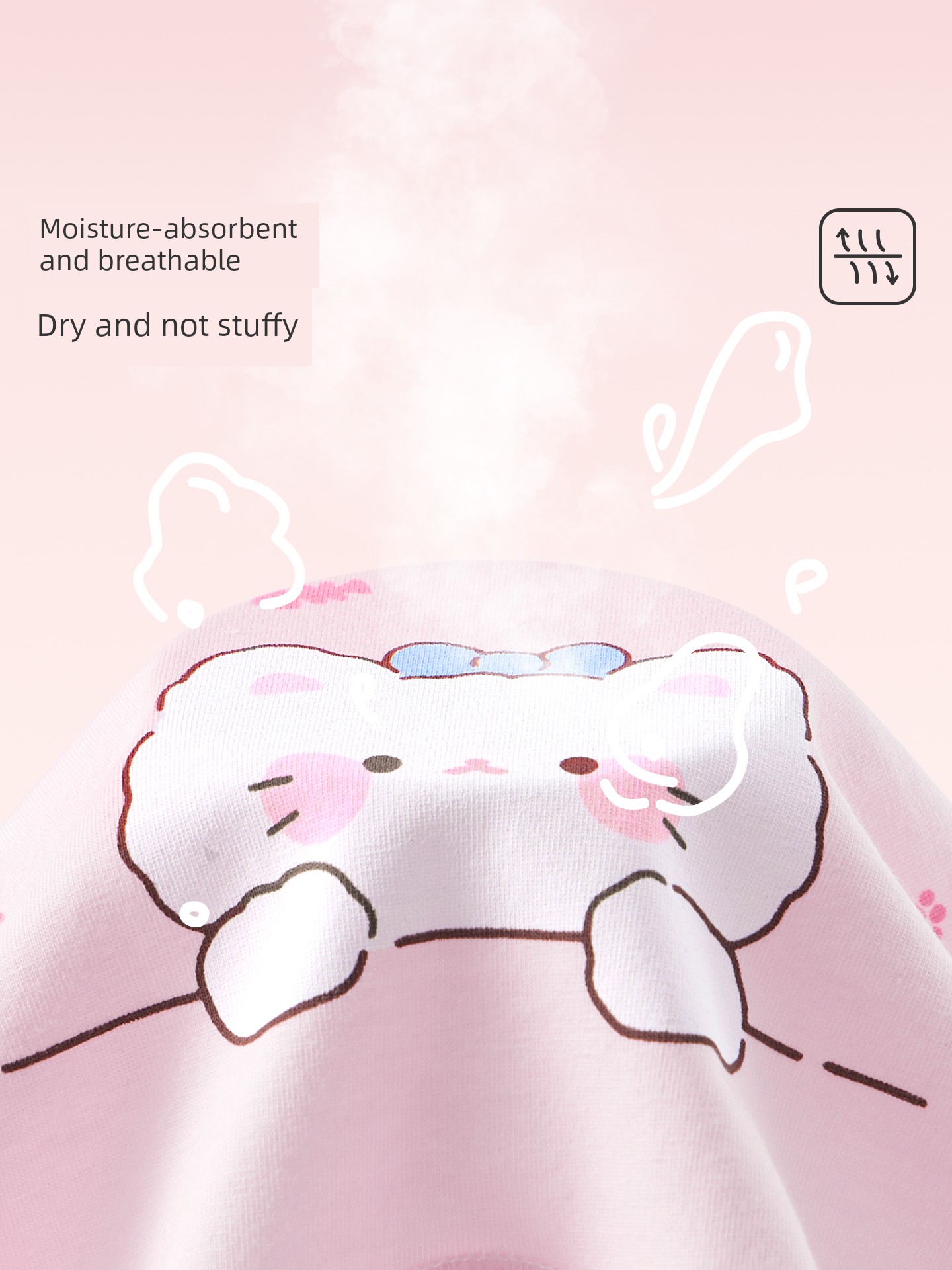 Children's Underwear for Girls, Pure Cotton, Class A, Baby-Sized, Full Flat Four-Corner Style, Suitable for Medium and Large Kids, Does Not Pinch the — 3