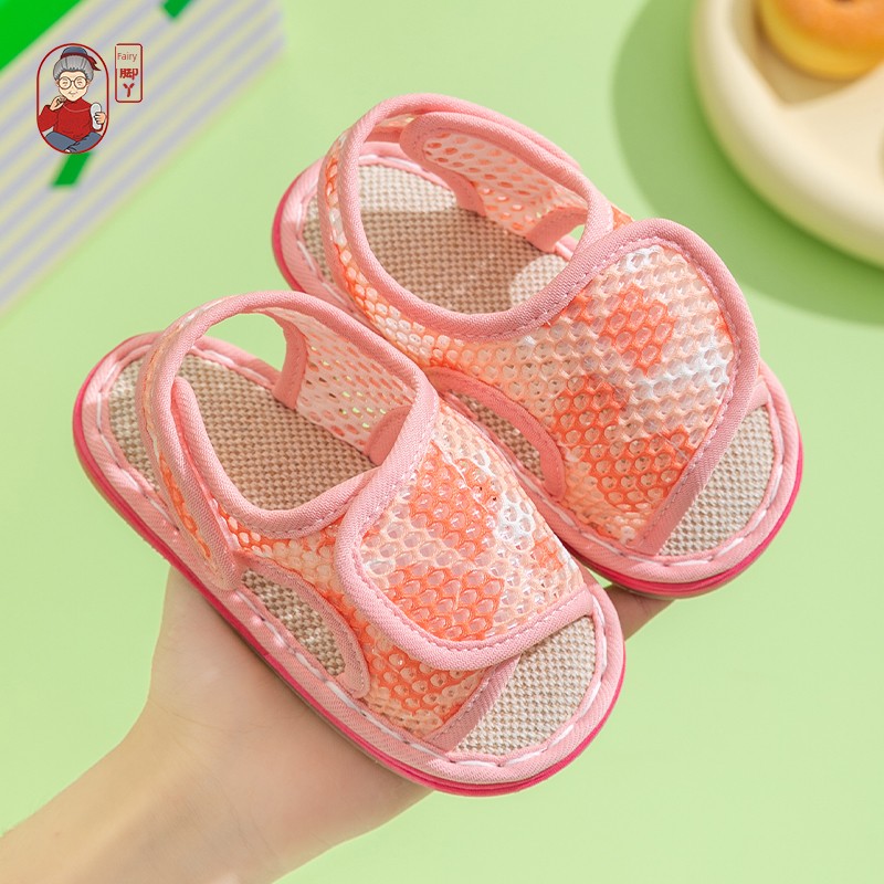Fairy Feet Children's Layered Sole Sandals Summer New Arrival Boys Girls Baby Soft Sole Mesh Home Slippers — 1