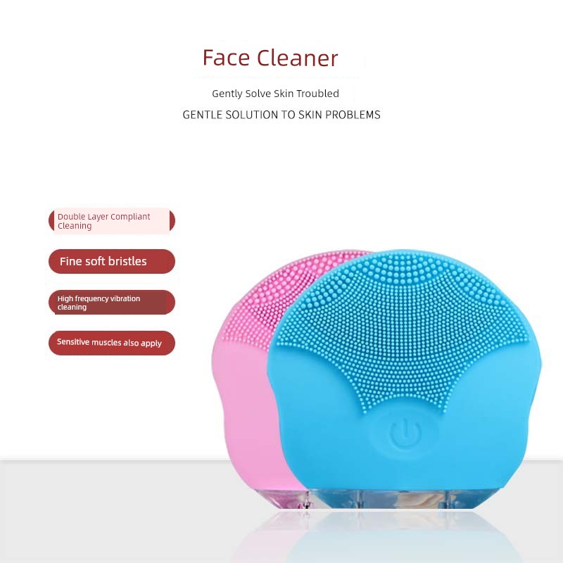  電動硅膠洗臉刷防水潔面儀 一代绿色 usb充电Product Thumbnail