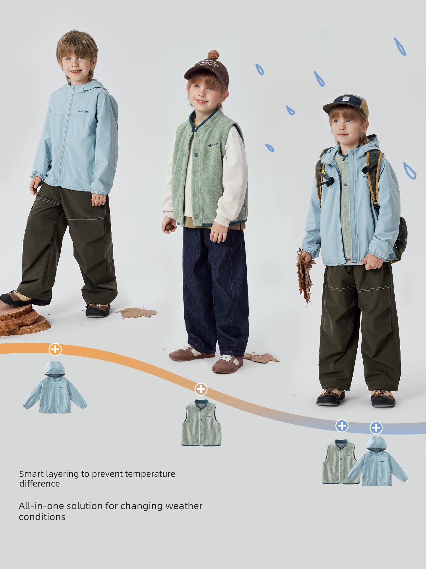 [Soft Leather] Mini Bala Children's Water-Repellent Protective Jacket for Boys and Girls, Class a Outdoor Top, Fall 2026 — 4