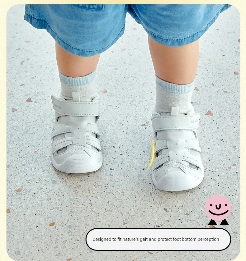 Jinopu Functional Shoes for Summer, Infants and Toddlers, Pre-Walking, Refreshing and Simple, Pampering Series, Key Shoes Gb2198 — 5