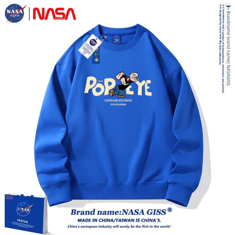 NASA Autumn and winter Round neck Condom Couple Sweater