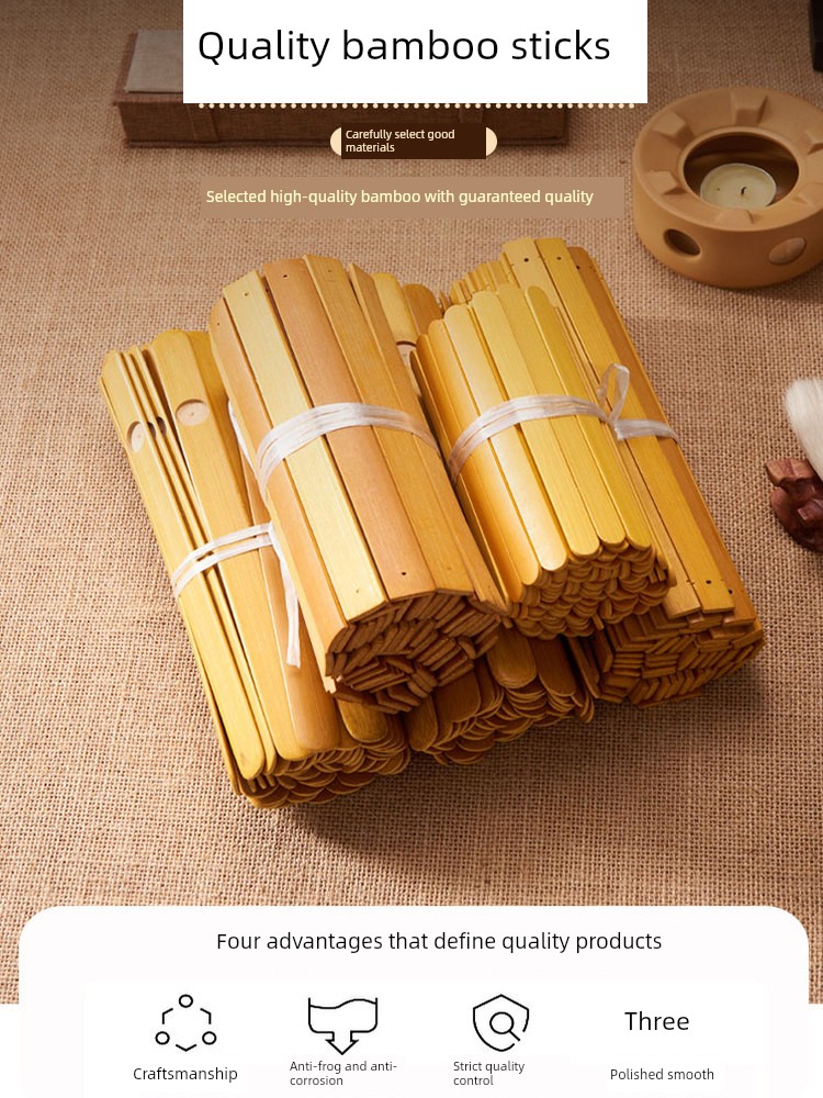 Blank Bamboo Sticks DIY Bamboo Strips Ancient Scrolls Student Calligraphy Writing Painting Self-Made Study Team Building Crafts